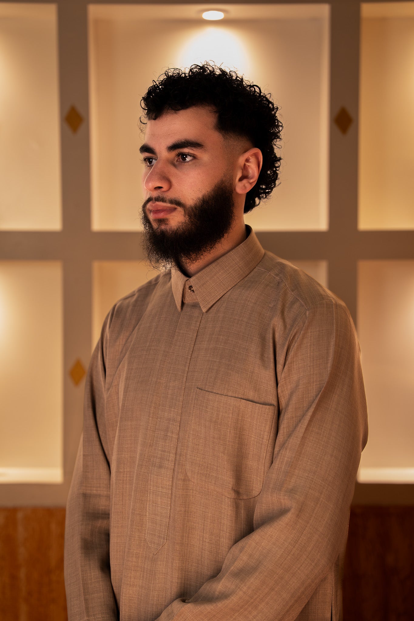 Premium Yemeni Qamees Camel Brown