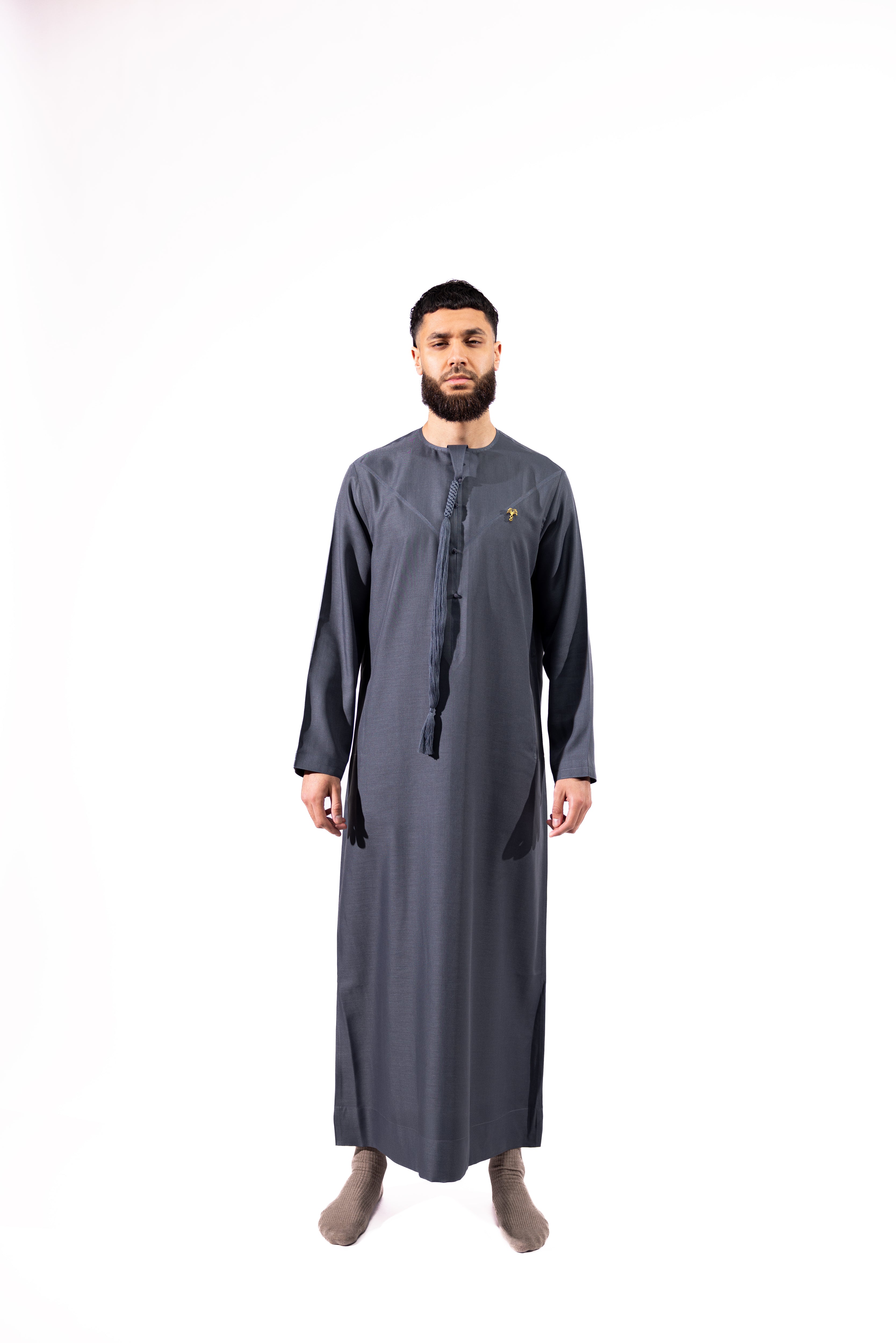 Premium Emirati Qamees Slate Grey