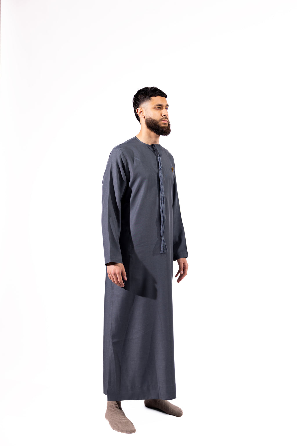 Premium Emirati Qamees Slate Grey