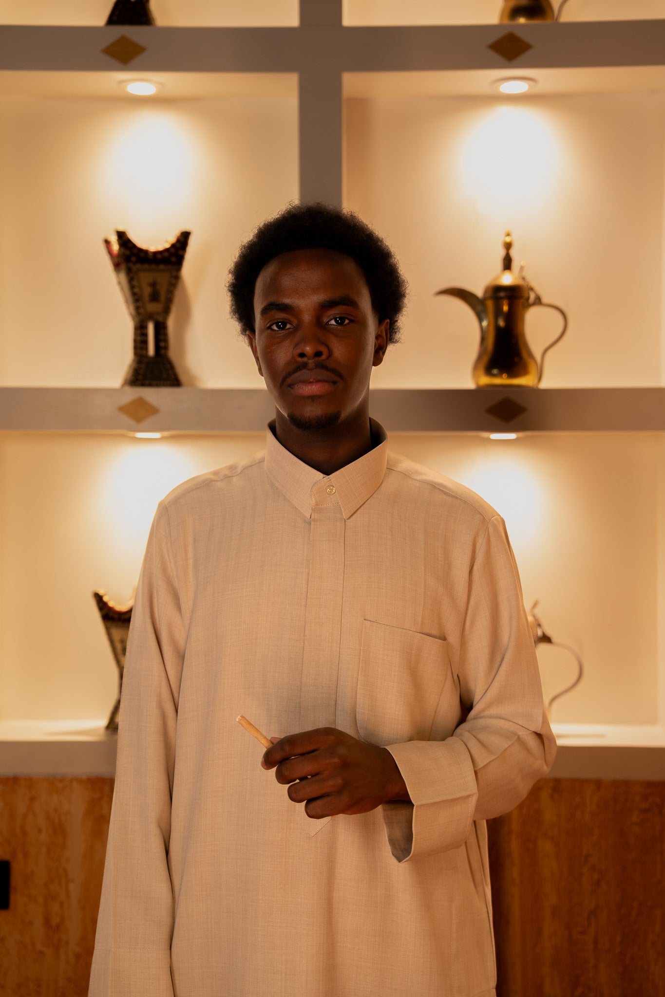 Premium Yemeni Qamees Wheat Beige