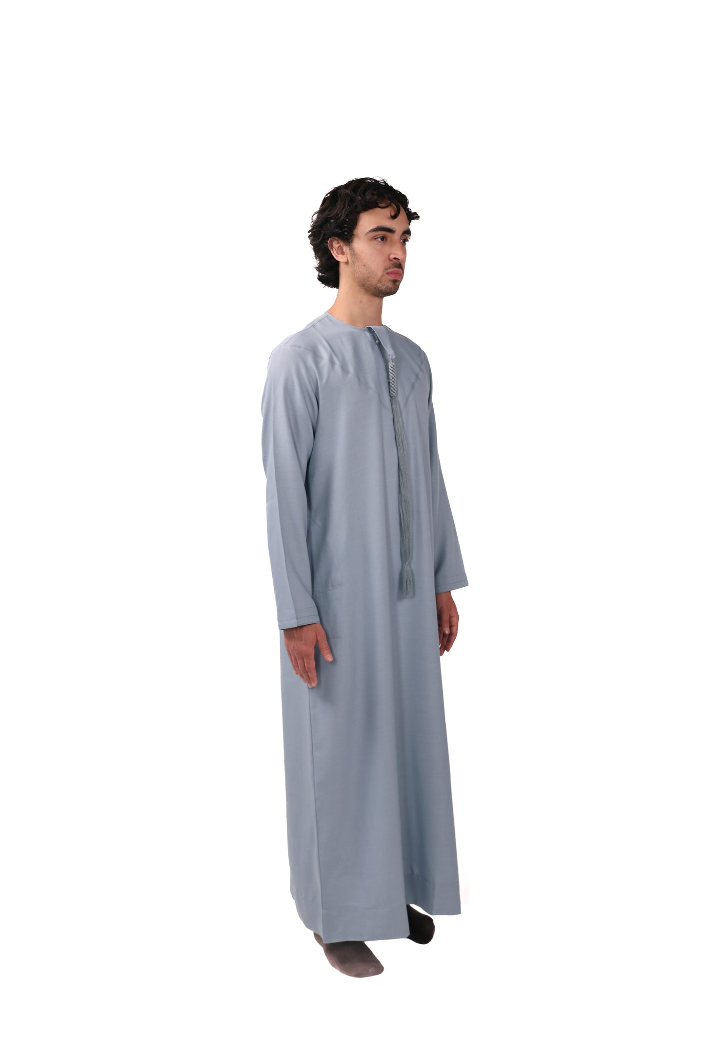 Premium Emirati Qamees Marina Blue
