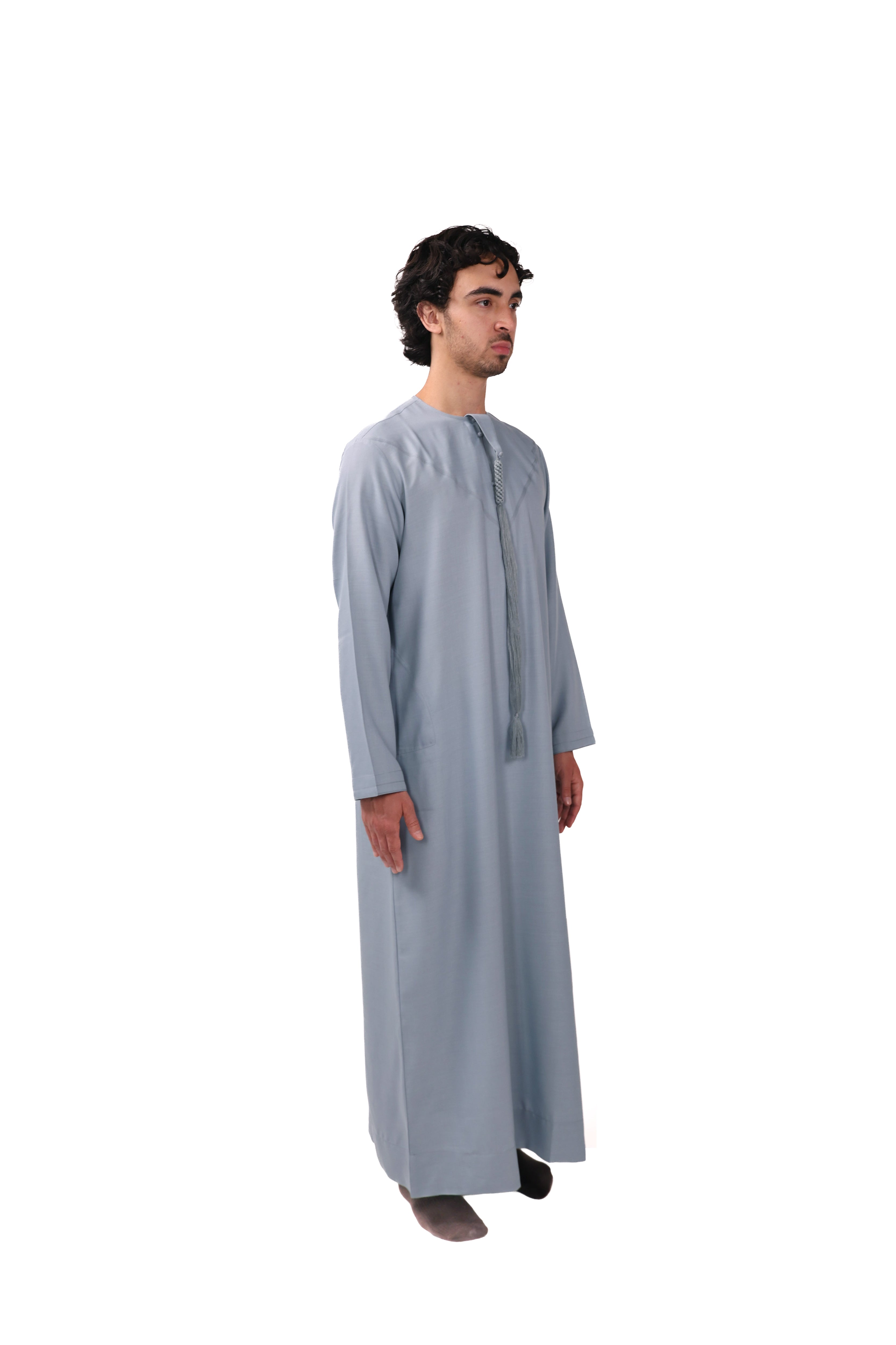 Premium Emirati Qamees Marina Blue