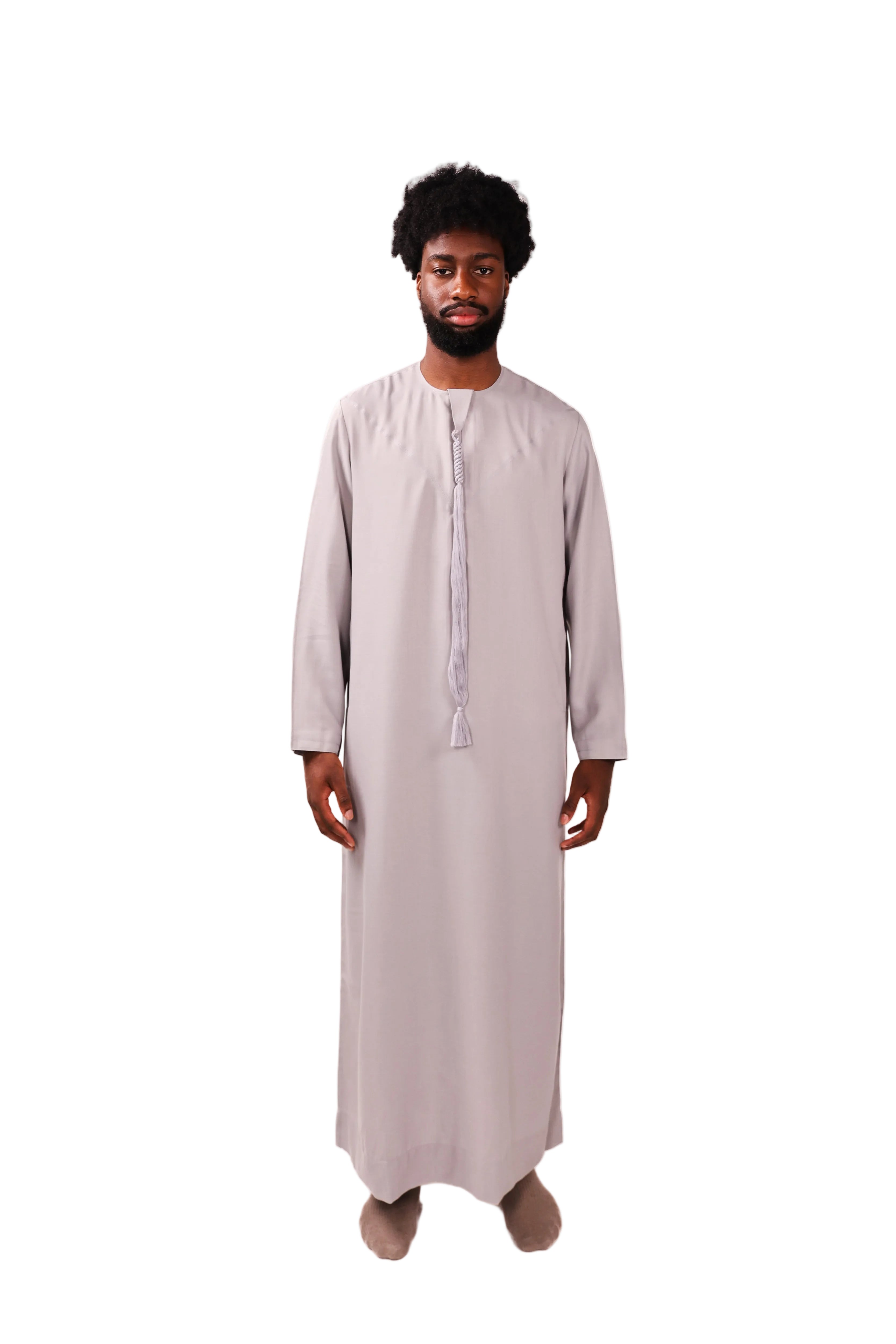 Premium Emirati Qamees Silver Grey