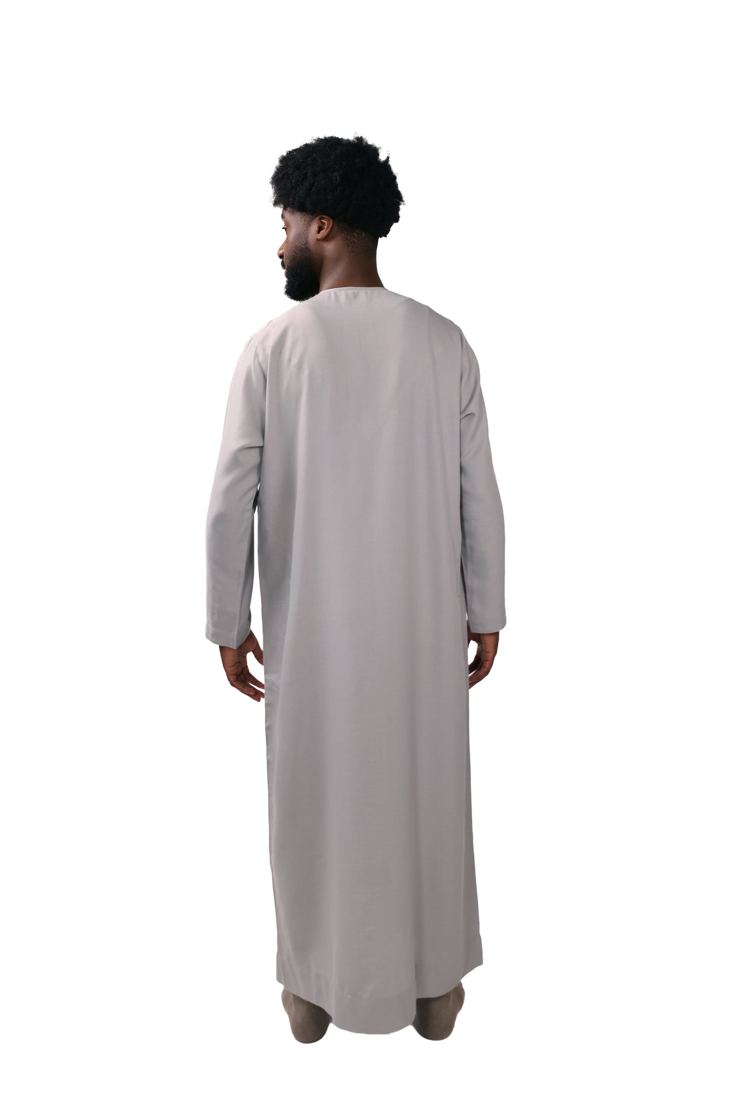 Premium Emirati Qamees Zilvergrijs