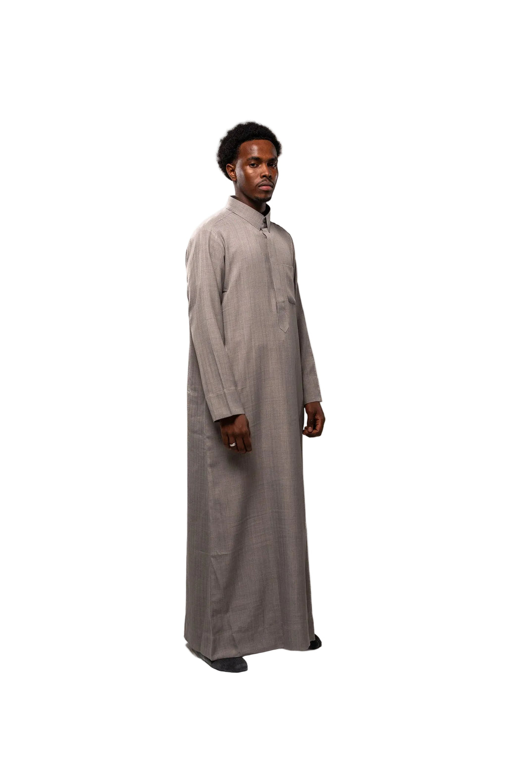Premium Yemeni Qamees Stone Grey