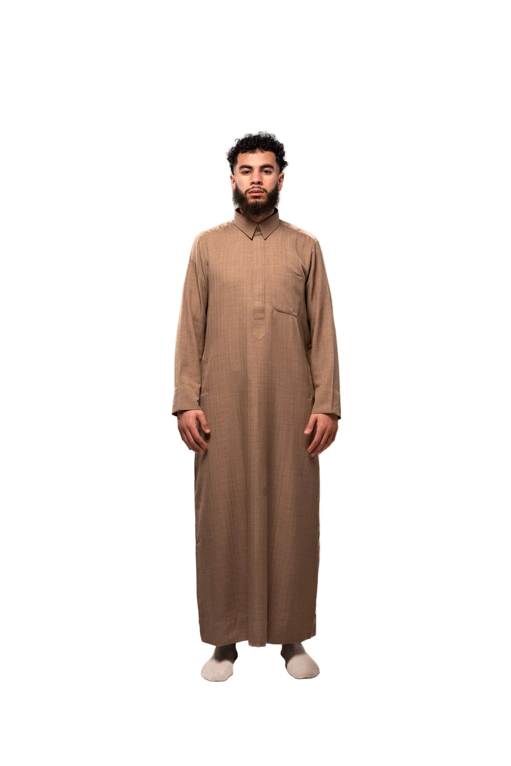 Premium Yemeni Qamees Camel Brown