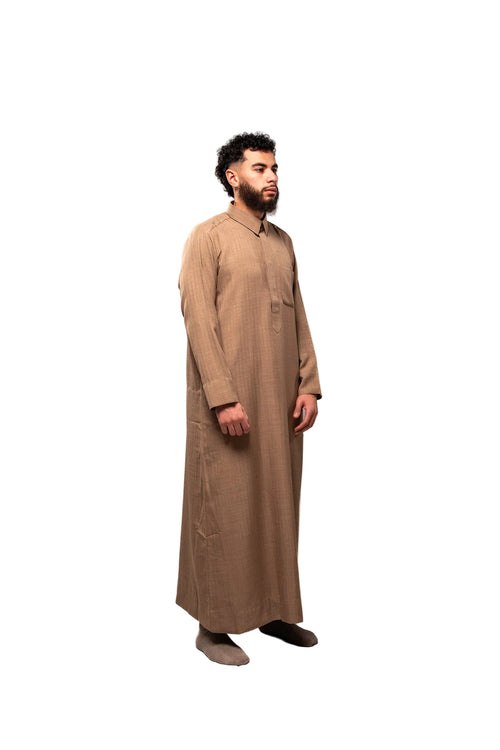 Premium Yemeni Qamees Camel Brown